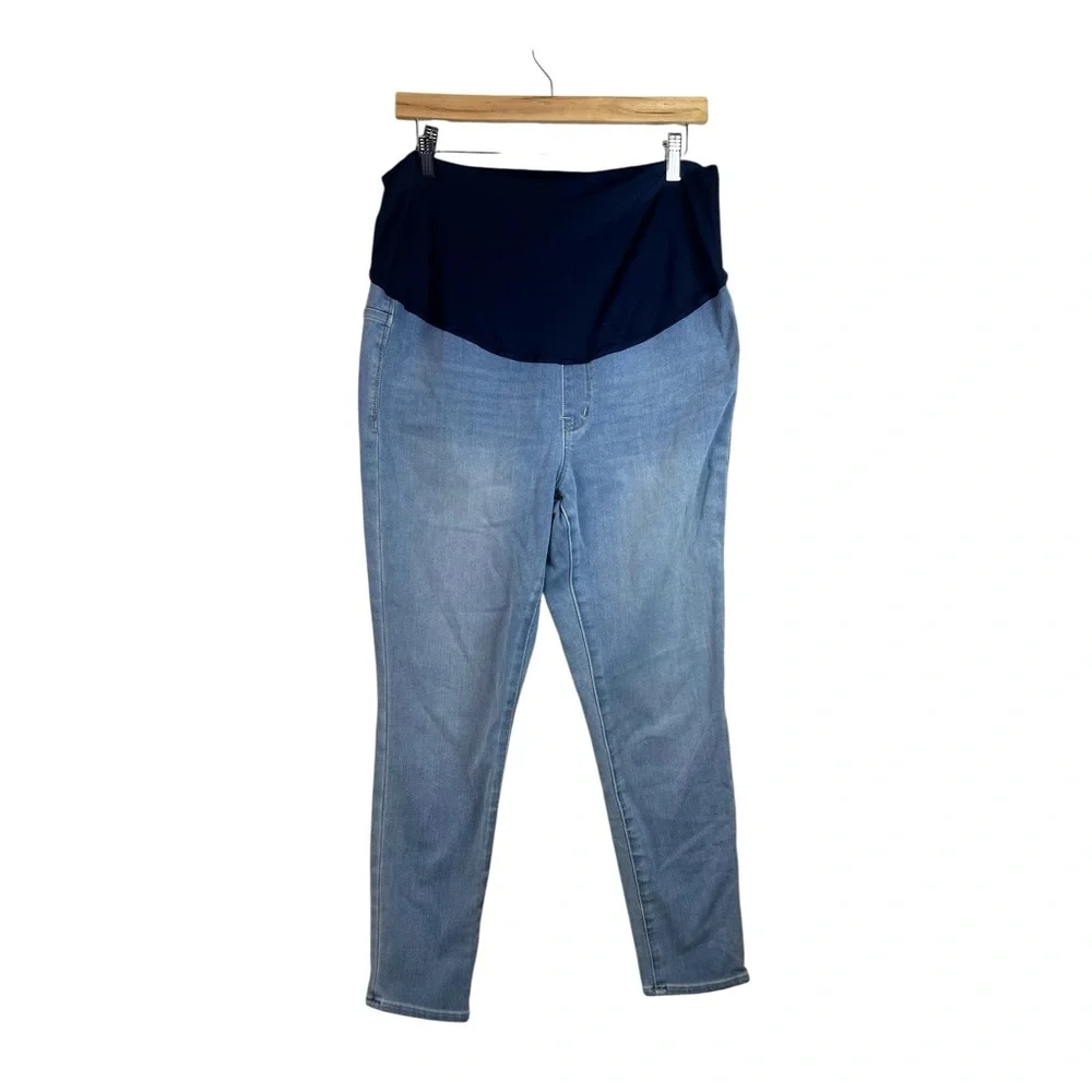 Madewell Maternity Over-the-Belly Roadtripper Jeggings Berrington Wash Size 30